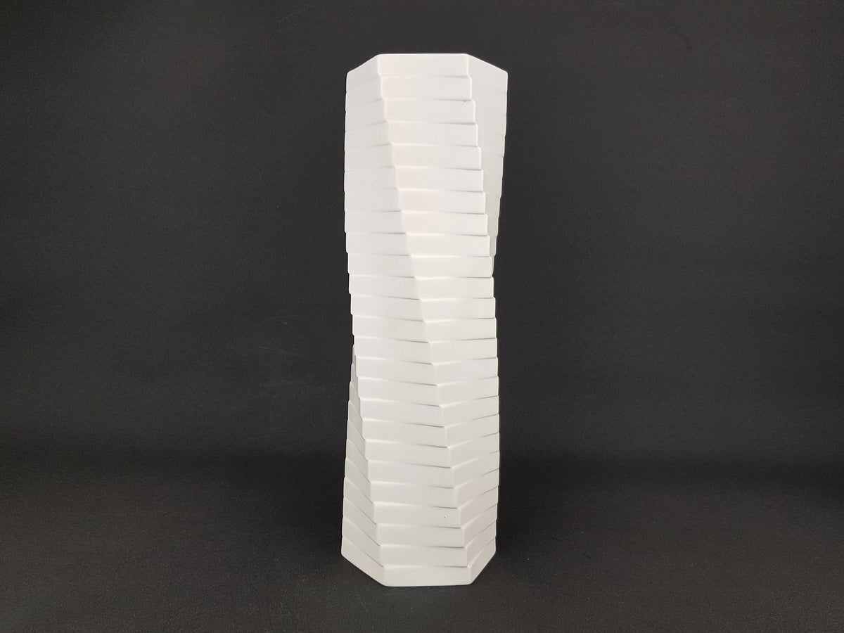 Vintage Porcelaine ROSENTHAL Studio Linie Op Art vase 3506 34 by Werner Uhl 1971