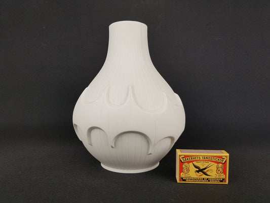 Vintage SCHERZER PORZELLAN Op Art Batman Vase West German Pottery Bavaria 514/2