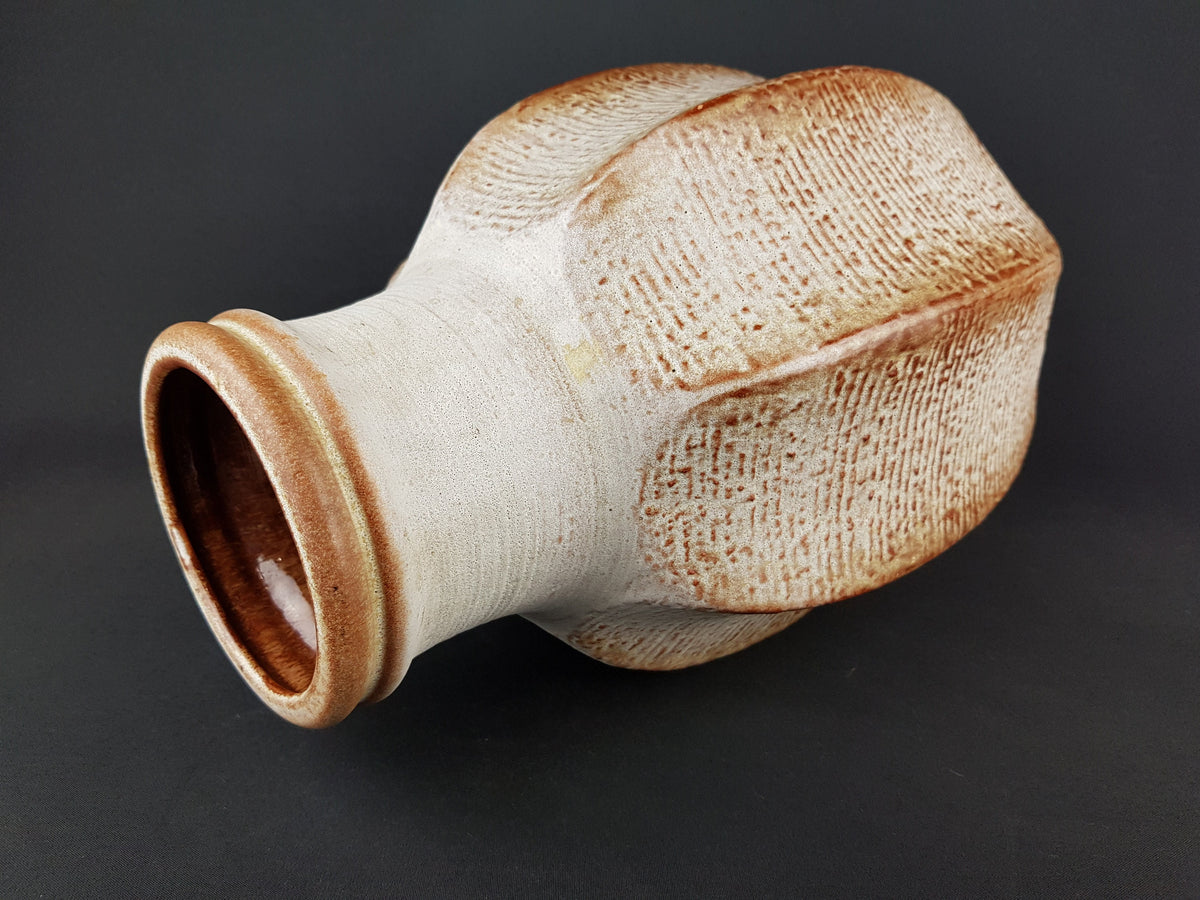 Vintage CARSTENS TONNIESHOF KERAMIK Large Beige Vase 7831-40 West German Pottery 1960s