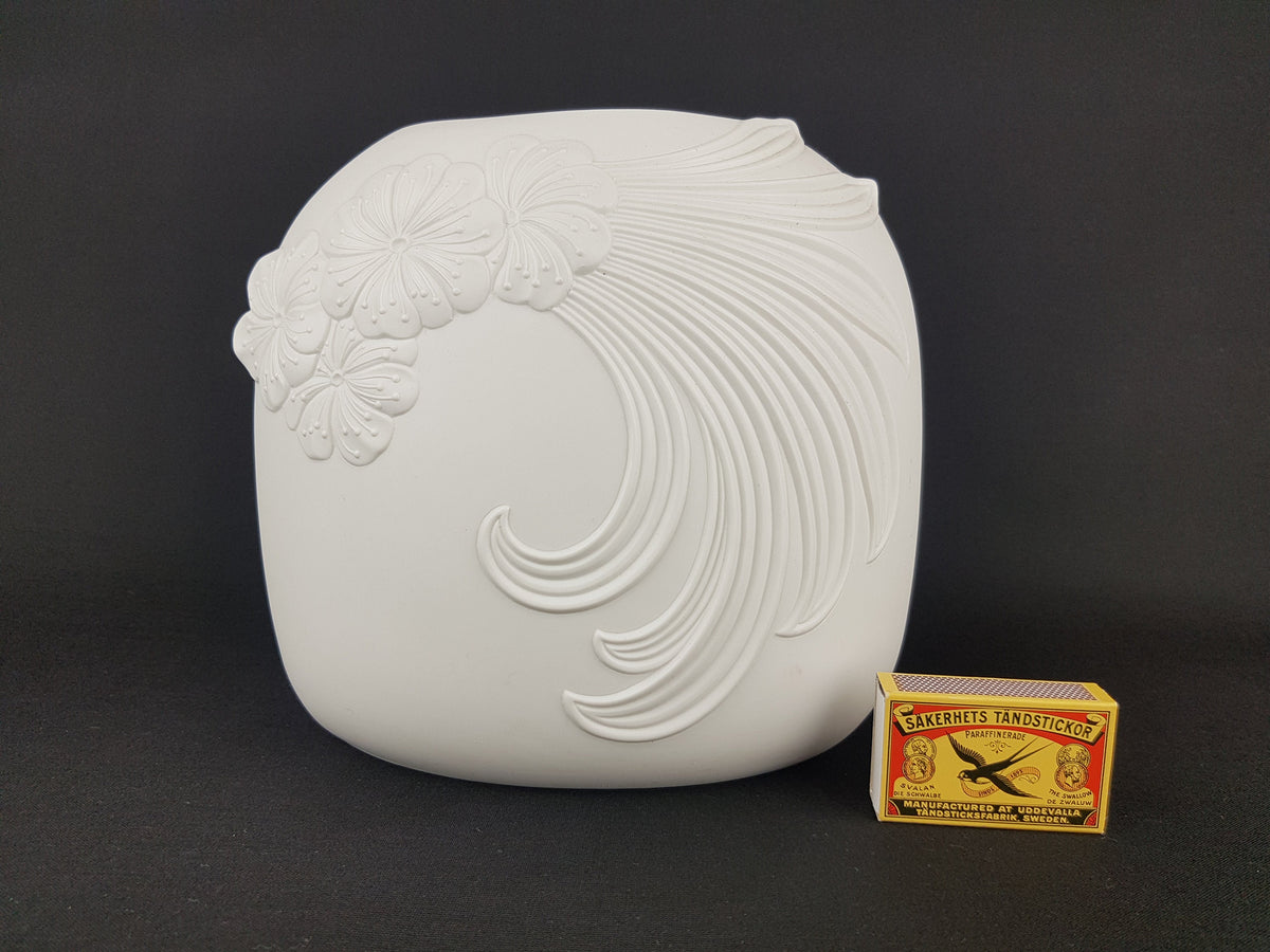 Vintage AK KAISER Biscuit Porcelain Vase 742 by M. Frey West German Pottery Bavaria