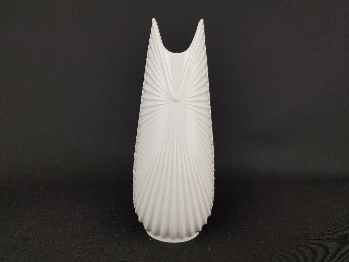 Vintage TIRSCHENREUTH Bavaria Porzellan Op Art vase West German Pottery 1960 1970s