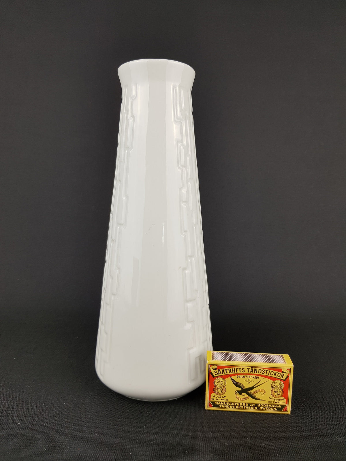 Vintage WINTERLING Porcelain Op Art Vase 534 West German Pottery 1970s Bavaria