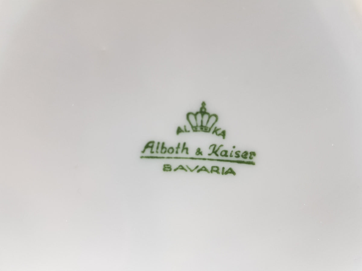 Vintage ALBOTH & KAISER (ALKA) Porzellan Porcelain Vase with Relief pattern West German Pottery Bavaria