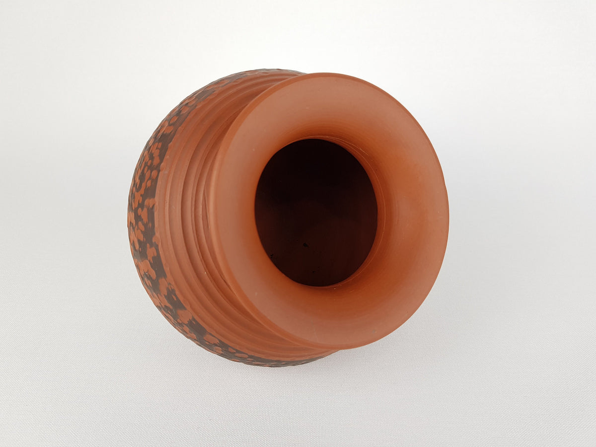 Vintage EIWA KERAMIK KLINKER Relief Vase West German Pottery 1950 1960s