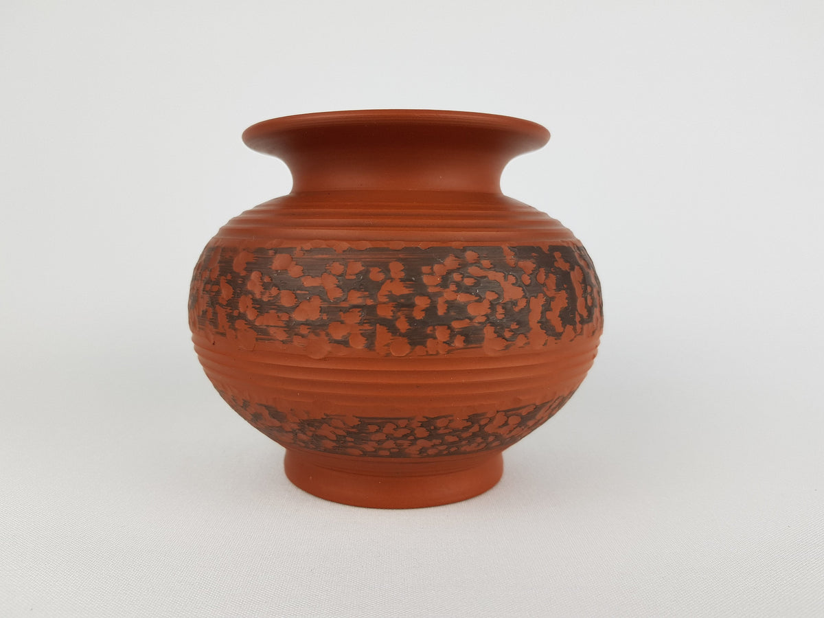 Vintage EIWA KERAMIK KLINKER Relief Vase West German Pottery 1950 1960s