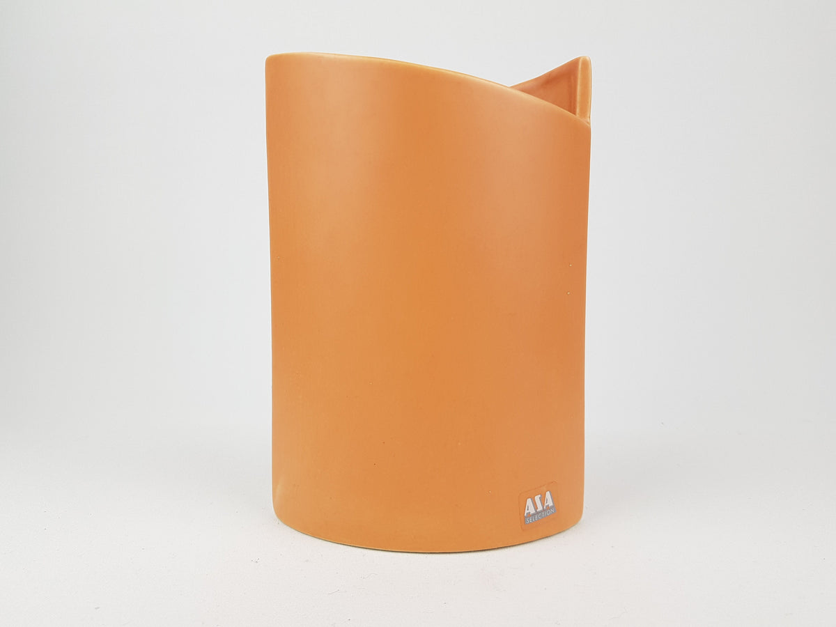 Vintage Salmon Pink ASA SELECTION (former Sgrafo Modern) Vase West German Pottery 1980s