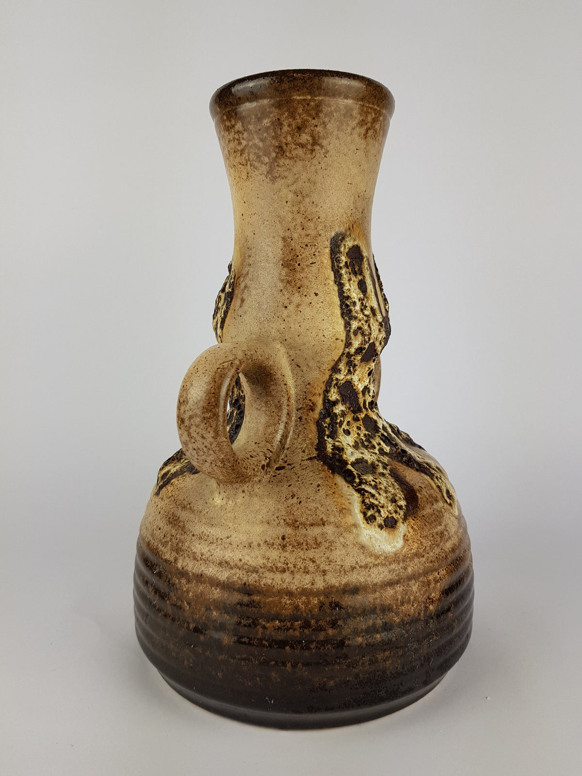 Vintage DÜMLER & BREIDEN Fat Lava Vase 1142/30 West German Pottery 1960s