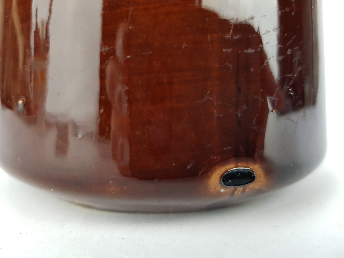 Vintage Brown and Red SCHEURICH KERAMIK Fat Lava Vase 205 32 West Geman Pottery