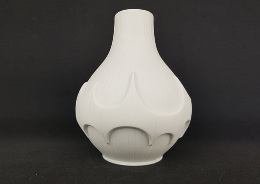 Vintage SCHERZER PORZELLAN Op Art Batman Vase West German Pottery Bavaria 514/2