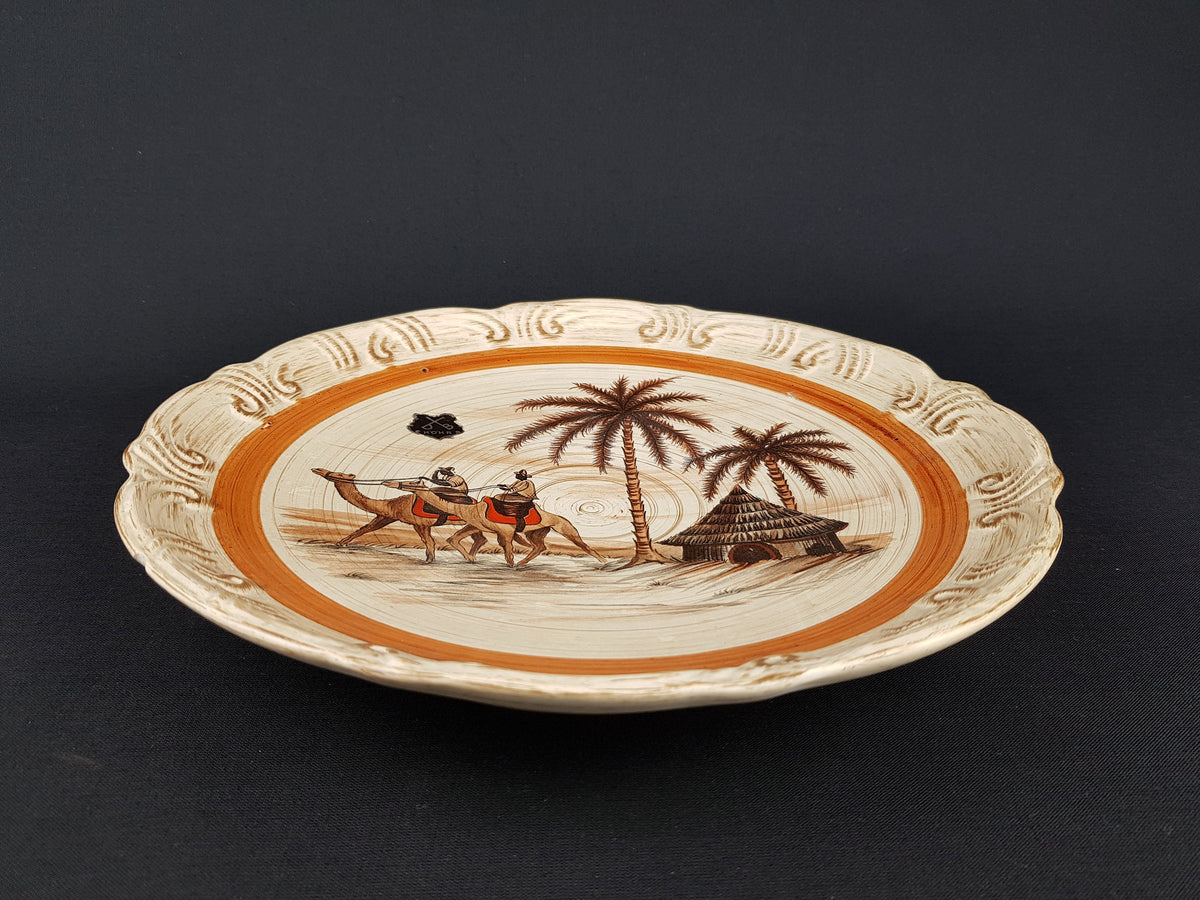 Vintage DÜMLER & BREIDEN Bowl 987/29 with Oase decor West German Pottery 1960s Fat Lava Era