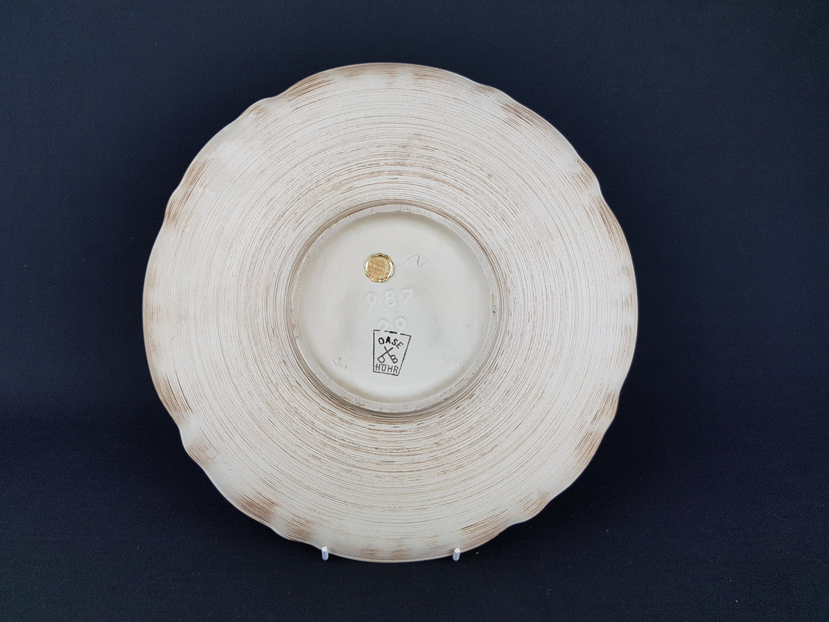 Vintage DÜMLER & BREIDEN Bowl 987/29 with Oase decor West German Pottery 1960s Fat Lava Era