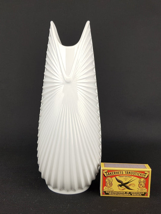 Vintage TIRSCHENREUTH Bavaria Porzellan Op Art vase West German Pottery 1960 1970s