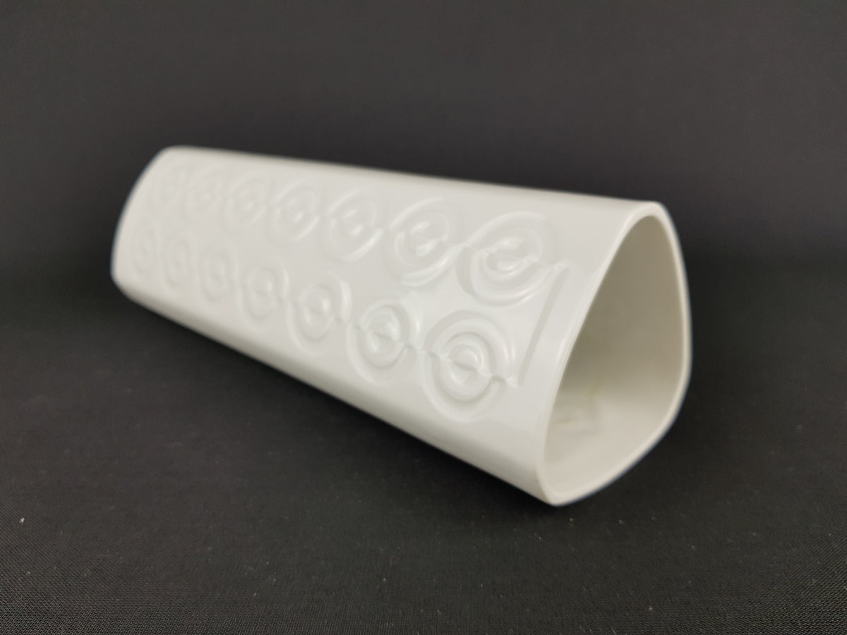 Vintage ALBOTH & KAISER (ALKA) Porzellan Porcelain Vase with Relief pattern West German Pottery Bavaria