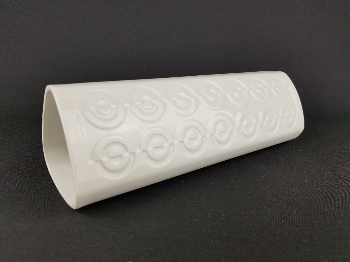 Vintage ALBOTH & KAISER (ALKA) Porzellan Porcelain Vase with Relief pattern West German Pottery Bavaria