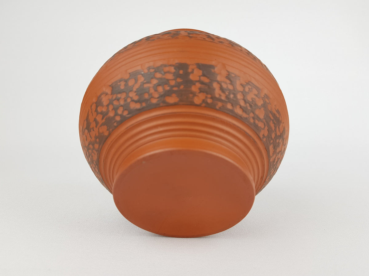 Vintage EIWA KERAMIK KLINKER Relief Vase West German Pottery 1950 1960s