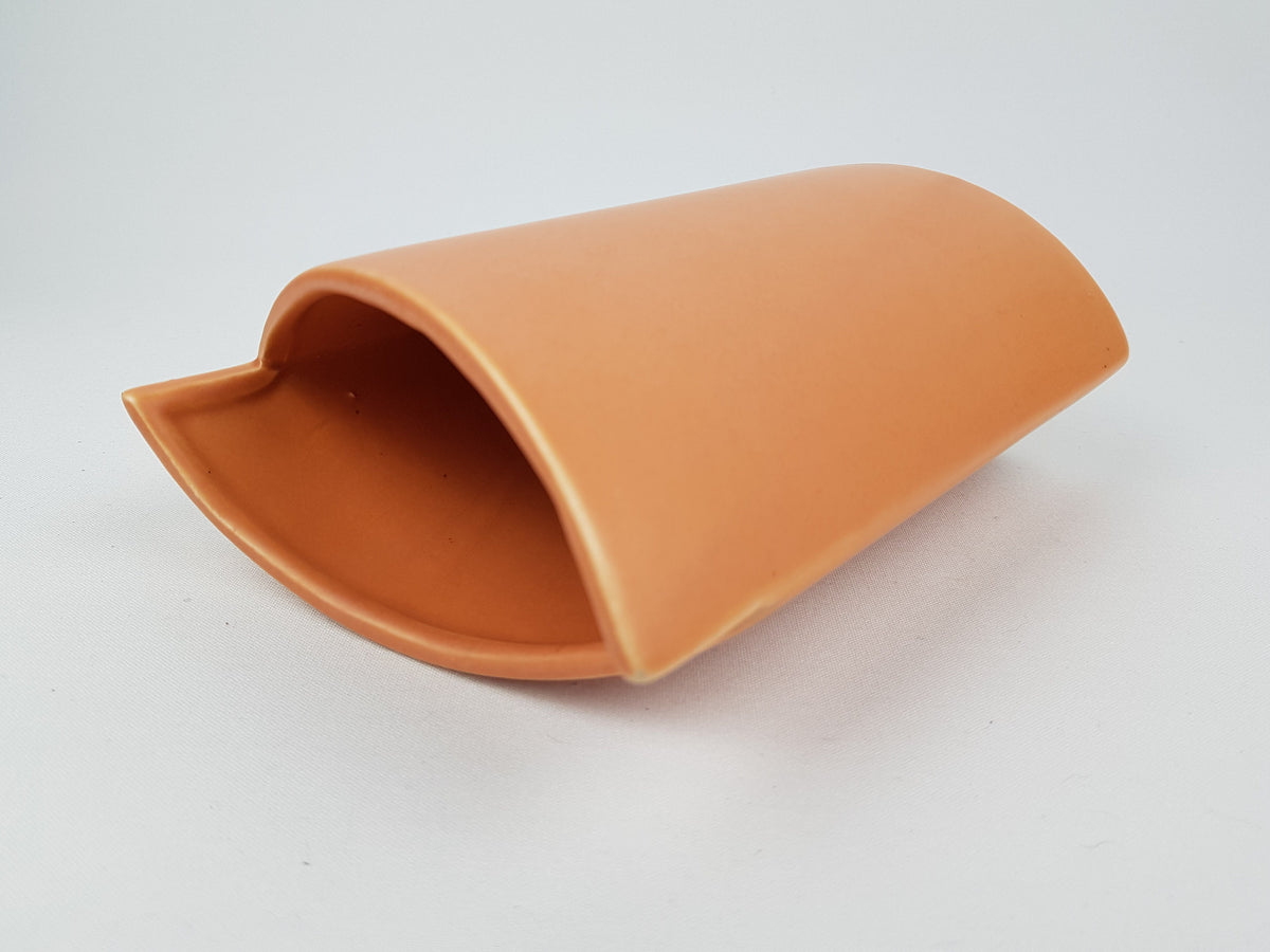 Vintage Salmon Pink ASA SELECTION (former Sgrafo Modern) Vase West German Pottery 1980s