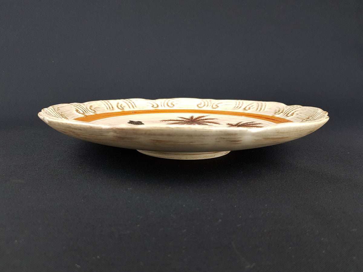 Vintage DÜMLER & BREIDEN Bowl 987/29 with Oase decor West German Pottery 1960s Fat Lava Era