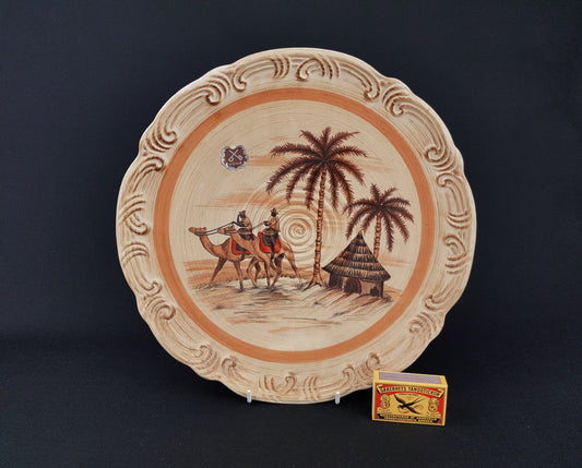 Vintage DÜMLER & BREIDEN Bowl 987/29 with Oase decor West German Pottery 1960s Fat Lava Era