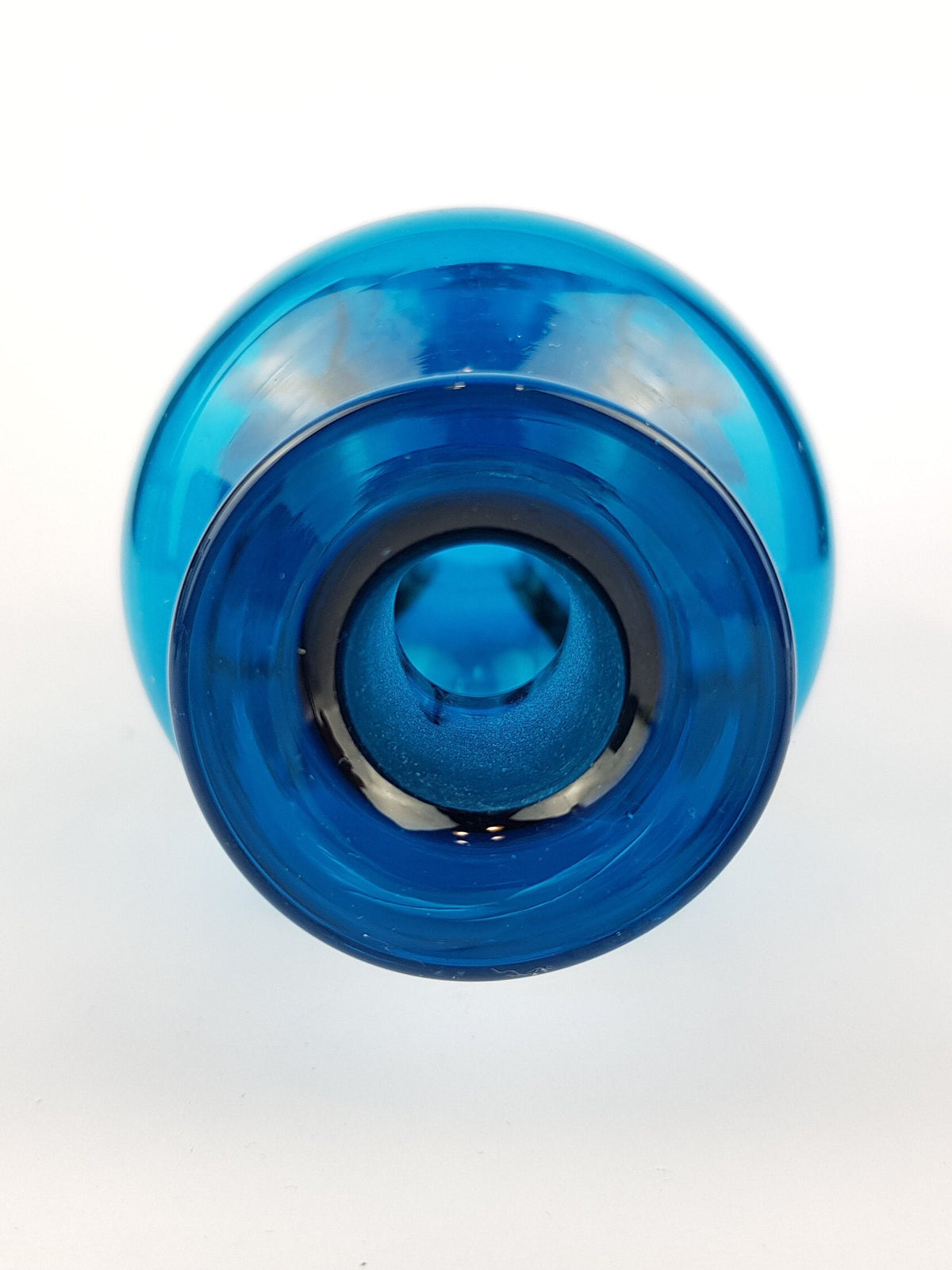 Vintage Blue HOLMEGAARD Kluk Kluk Glass Decanter by Jacob Bang Denmark