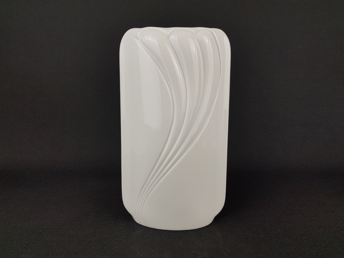 Vintage White Porcelain Vase 1713 24 West German Bavaria 1960s 1970s