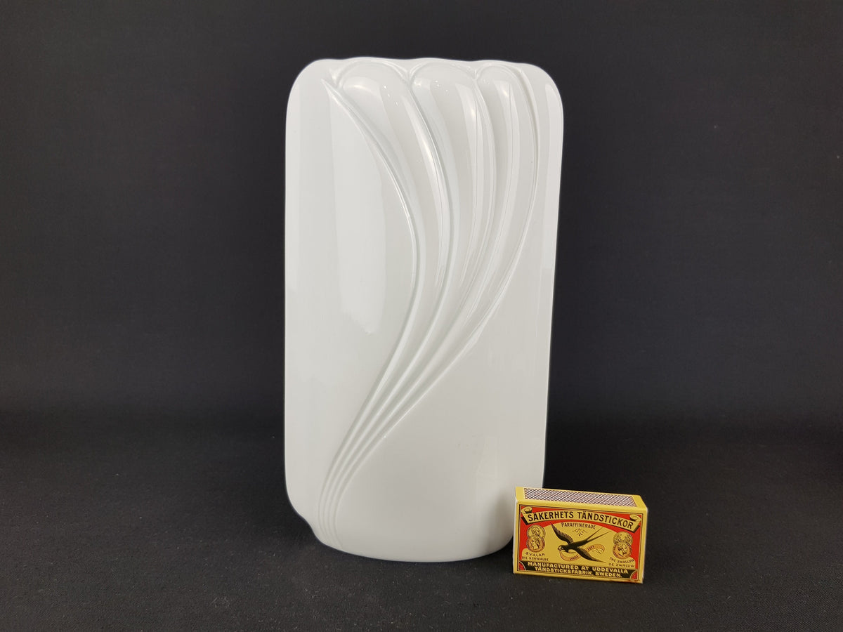 Vintage White Porcelain Vase 1713 24 West German Bavaria 1960s 1970s