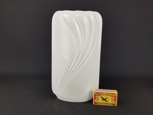 Vintage White Porcelain Vase 1713 24 West German Bavaria 1960s 1970s