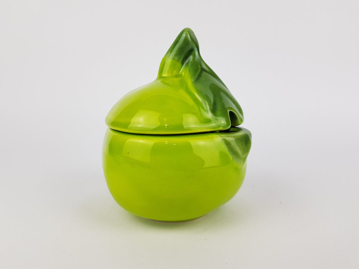 Vintage Marmalade JAR Jam Container with Lid APPLE design KIL Keramika Yugoslavia 1970's