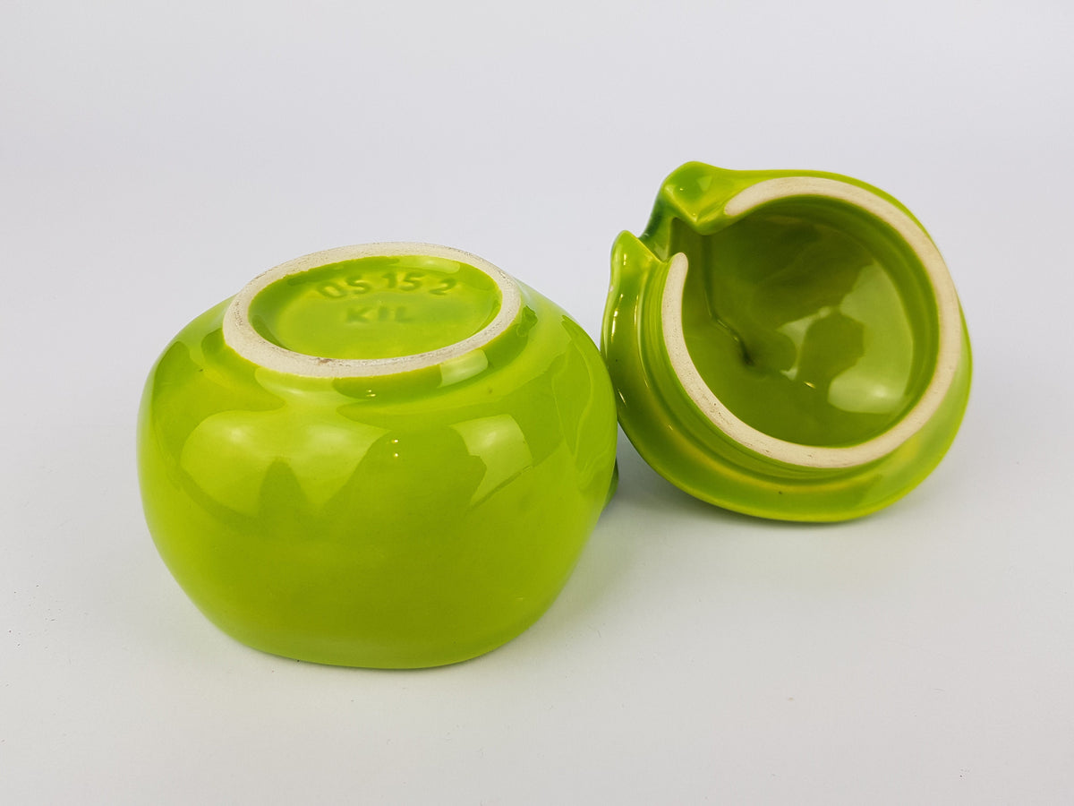 Vintage Marmalade JAR Jam Container with Lid APPLE design KIL Keramika Yugoslavia 1970's