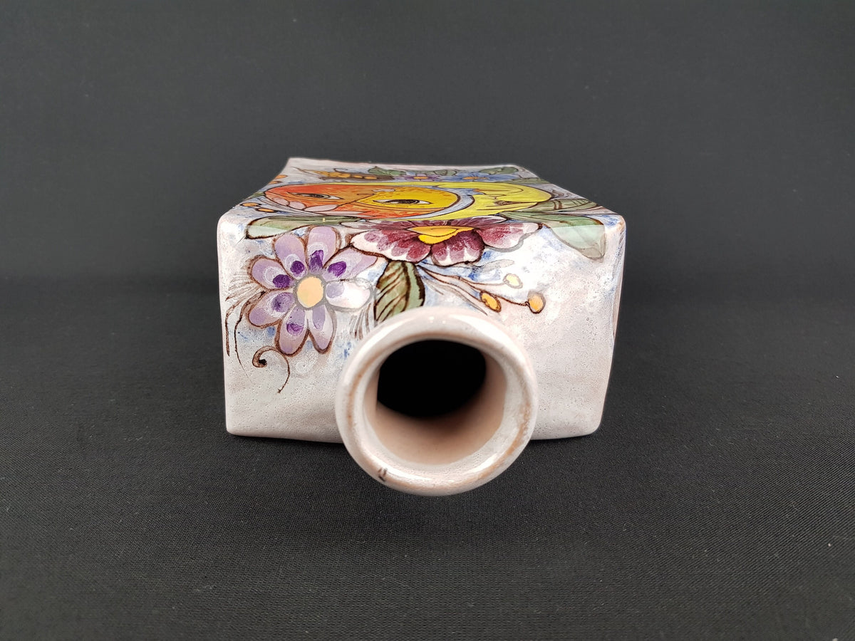 Vintage Italian Hand painted Vase by Elio Schiavon and Gunter Erhart for SKK Ceramic Studio 1960s
