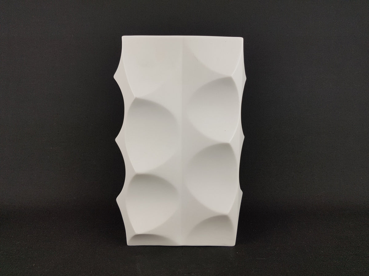 Vintage Rare HUTSCHENREUTHER PORZELLAN Op Art Decor Porcelain Fuchs Vase West German Pottery