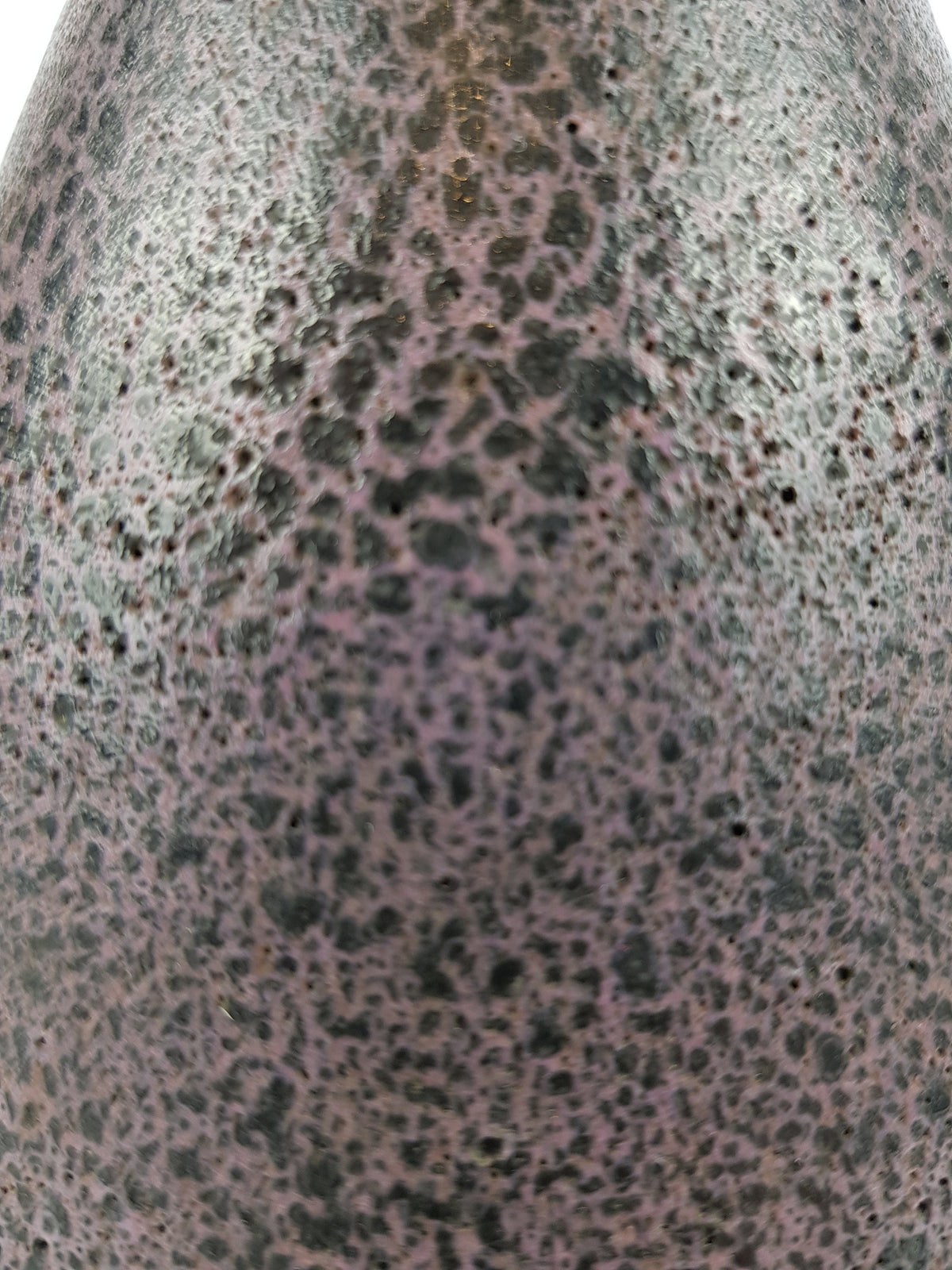 Vintage GRAMANN RÖMHILD Topferei Studio Art Pottery Black and Purple Vase East German Pottery 1960s