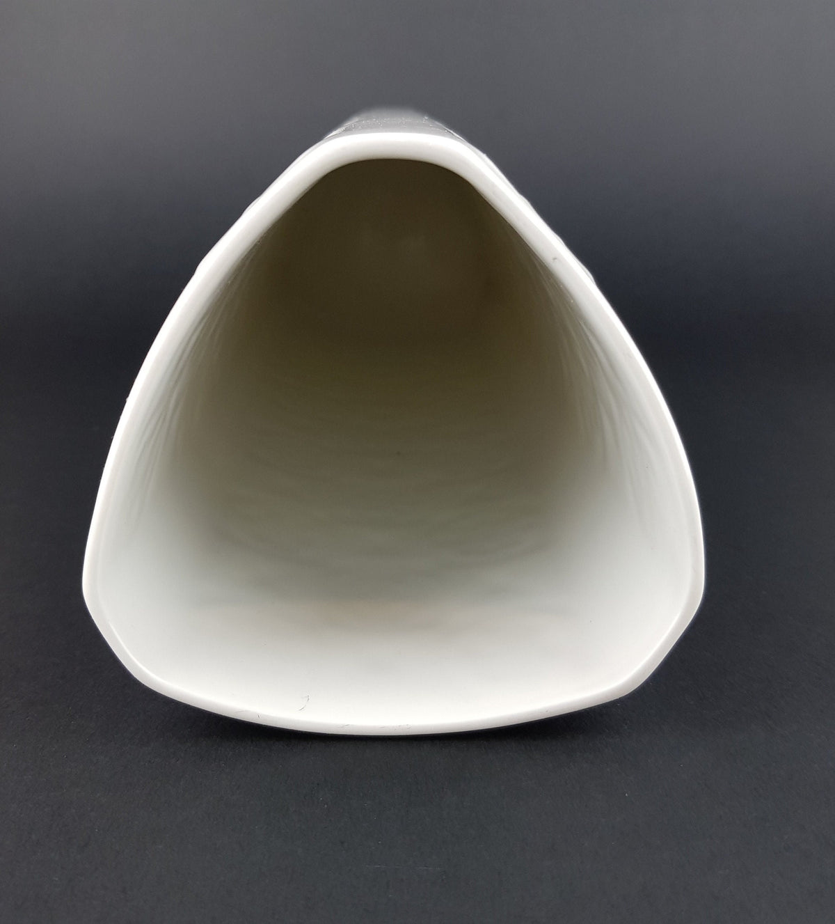 Vintage AK KAISER Porzellan 3D Relief Porcelain Vase West German Pottery 1970s