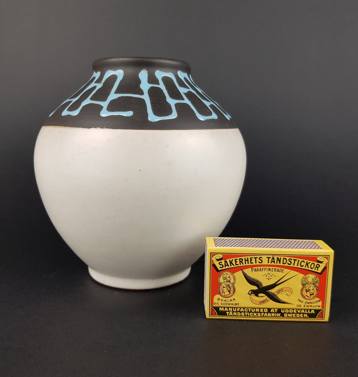 Vintage CARSTENS KERAMIK Ball Vase 652 13 West German Pottery 1960s Fat Lava Era