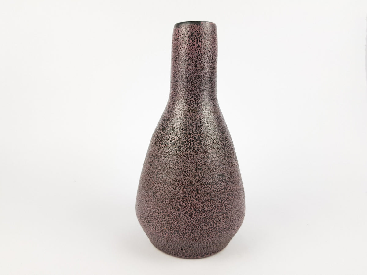 Vintage GRAMANN RÖMHILD Topferei Studio Art Pottery Black and Purple Vase East German Pottery 1960s