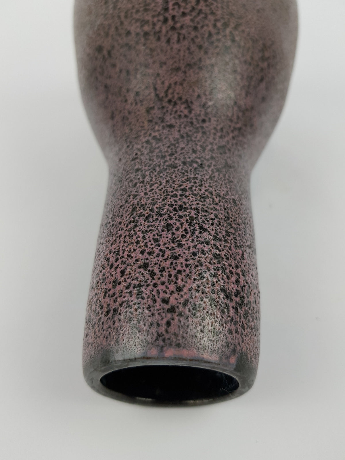 Vintage GRAMANN RÖMHILD Topferei Studio Art Pottery Black and Purple Vase East German Pottery 1960s