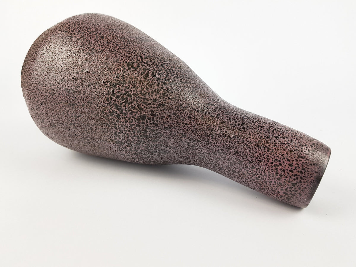 Vintage GRAMANN RÖMHILD Topferei Studio Art Pottery Black and Purple Vase East German Pottery 1960s