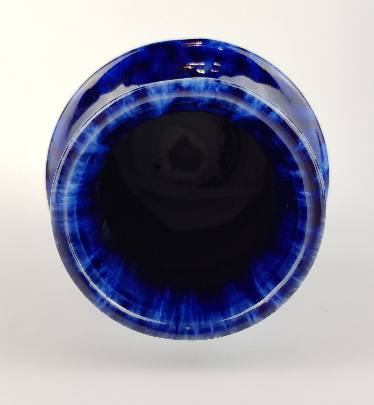Vintage SCHEURICH KERAMIK Blue PAGODE Vase 267/20 West German Pottery Fat Lava Era