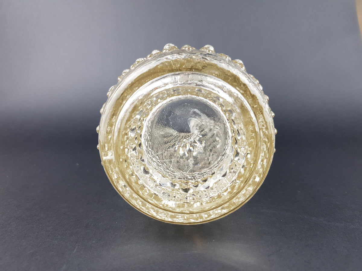 Vintage 1974s HERMANOVA Clear Glass Vase from Czech Republic by Frantisek Peceny