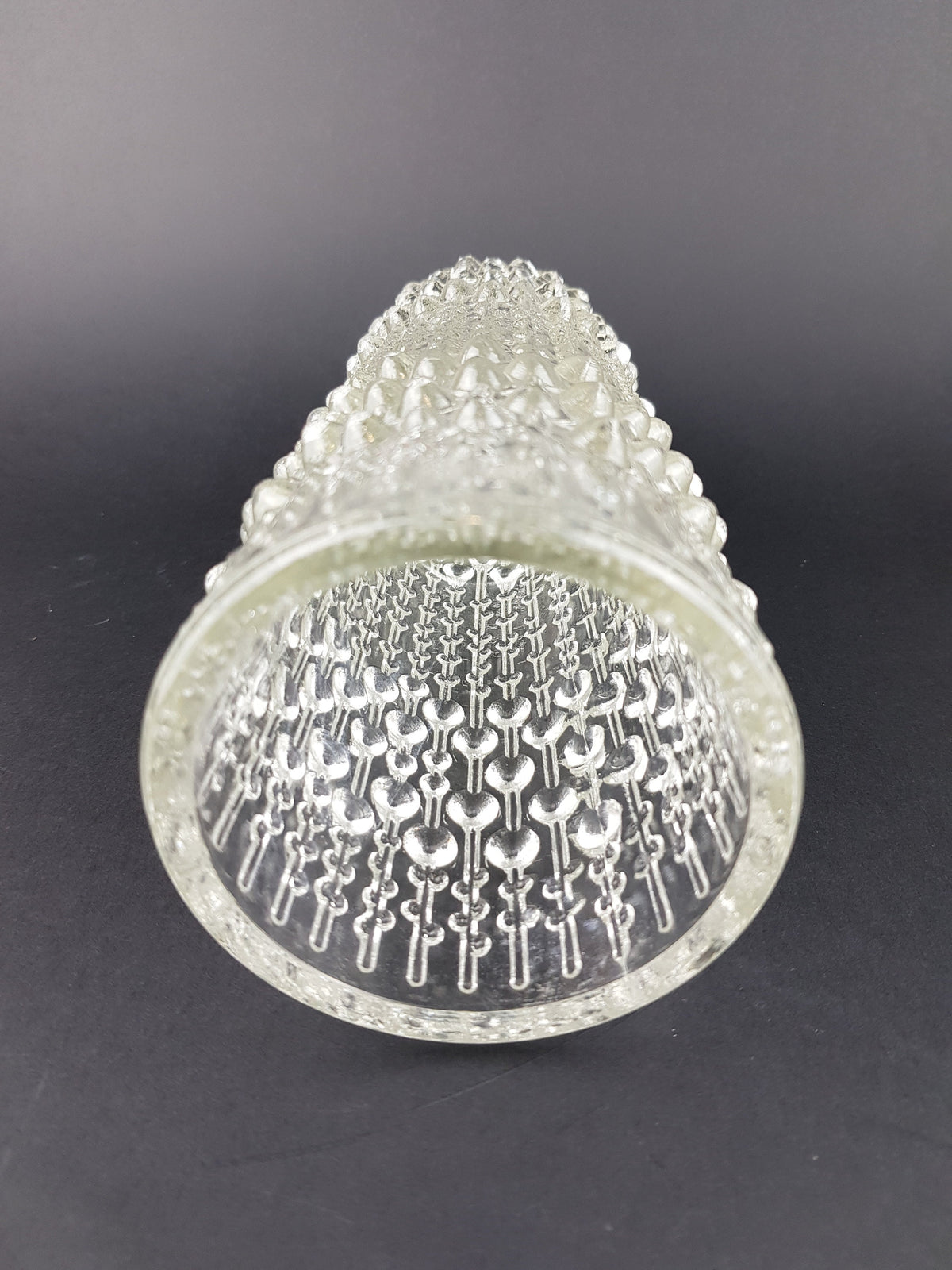 Vintage 1974s HERMANOVA Clear Glass Vase from Czech Republic by Frantisek Peceny 1970s