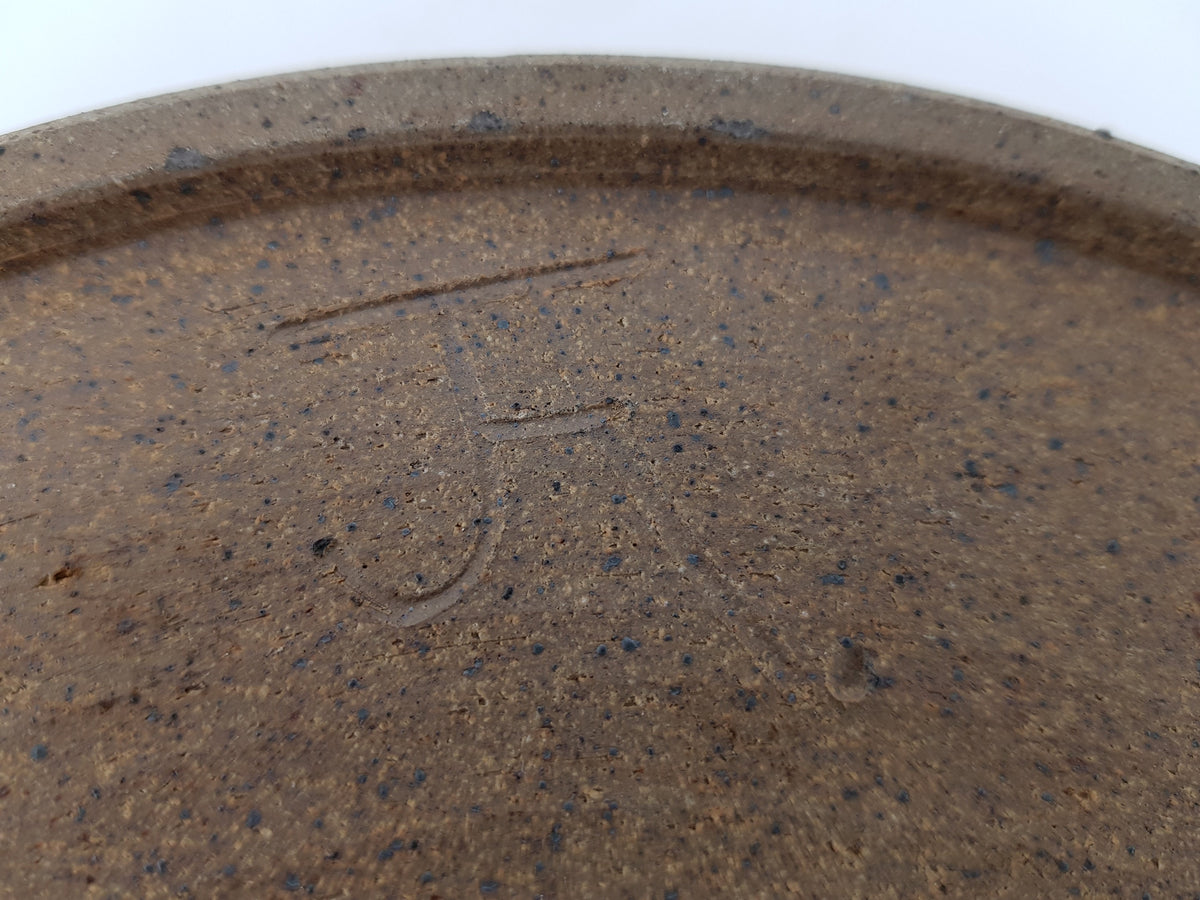 Vintage STUDIO ART POTTERY Turquoise and Brown Bowl from West Germany 1960s