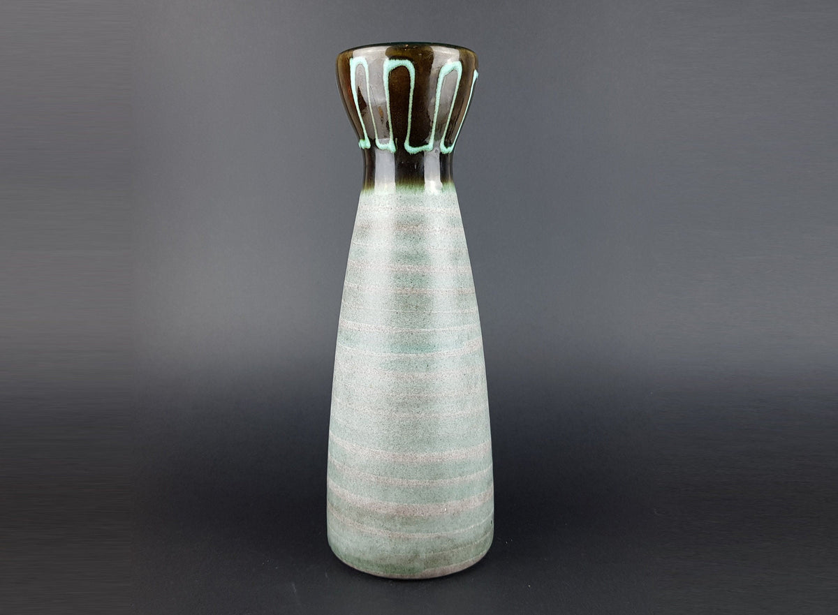 Vintage SCHEURICH KERAMIK Diabolo Vase 520-28 West German Pottery Fat Lava Era 1970s