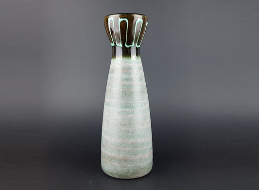Vintage SCHEURICH KERAMIK Diabolo Vase 520-28 West German Pottery Fat Lava Era 1970s