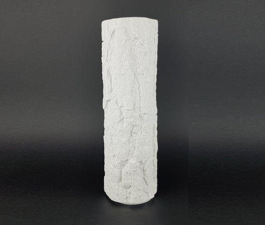 Vintage BAREUTHER WALDASSEN Bavaria White Porcelain Vase West German Pottery 1960s