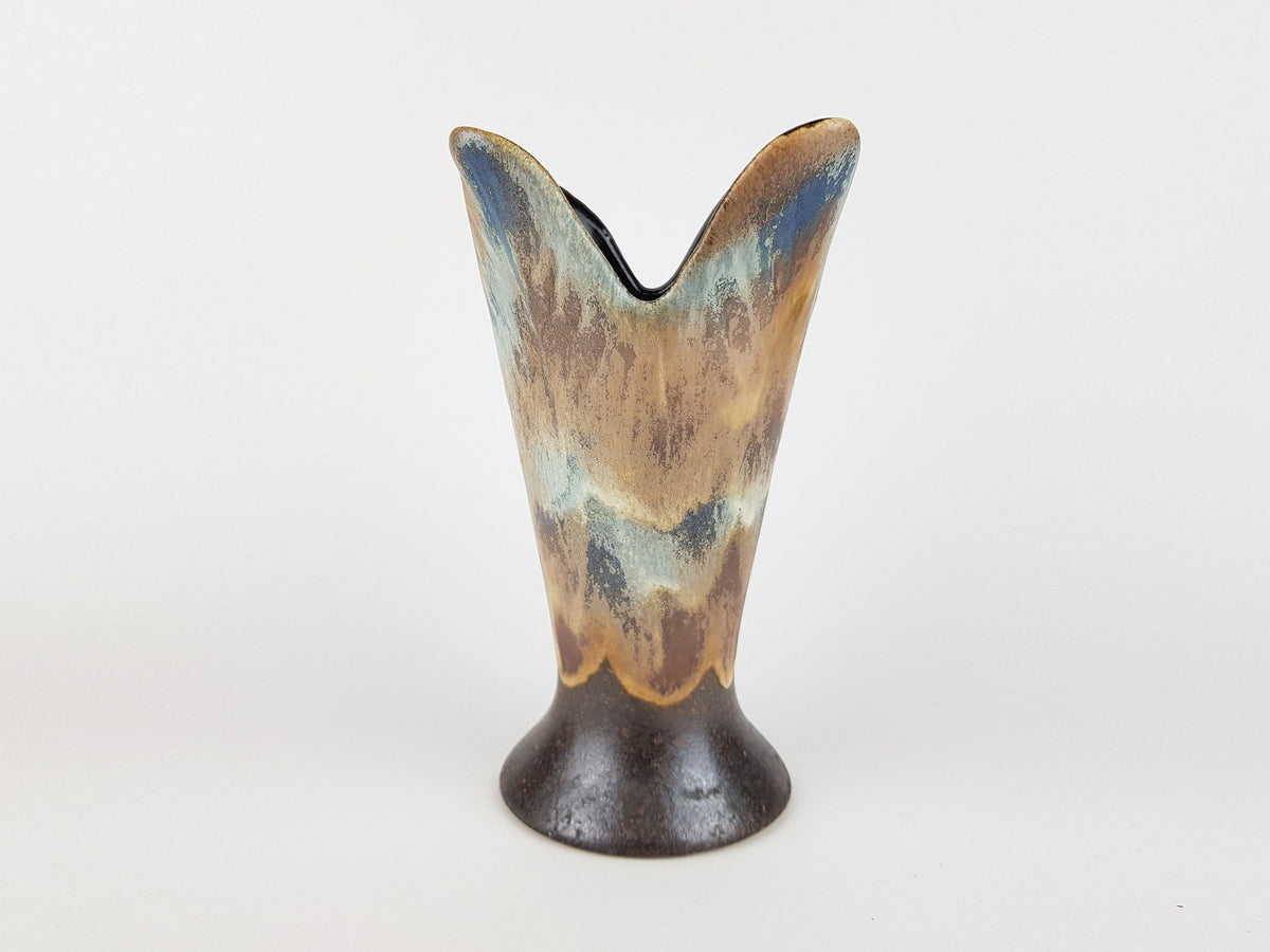 Vintage DÜMLER & BREIDEN Drip Glaze Vase 054 20 West German Pottery 1960s Fat Lava Era