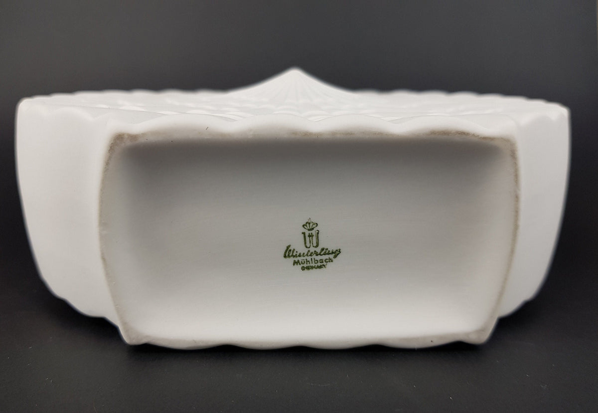 Vintage WINTERLING Porcelain Op Art Vase with original box 1970s Schwarzenbach Bavaria Germany