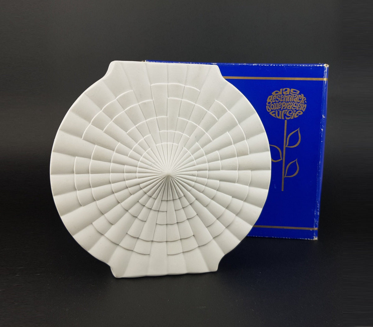 Vintage WINTERLING Porcelain Op Art Vase with original box 1970s Schwarzenbach Bavaria Germany