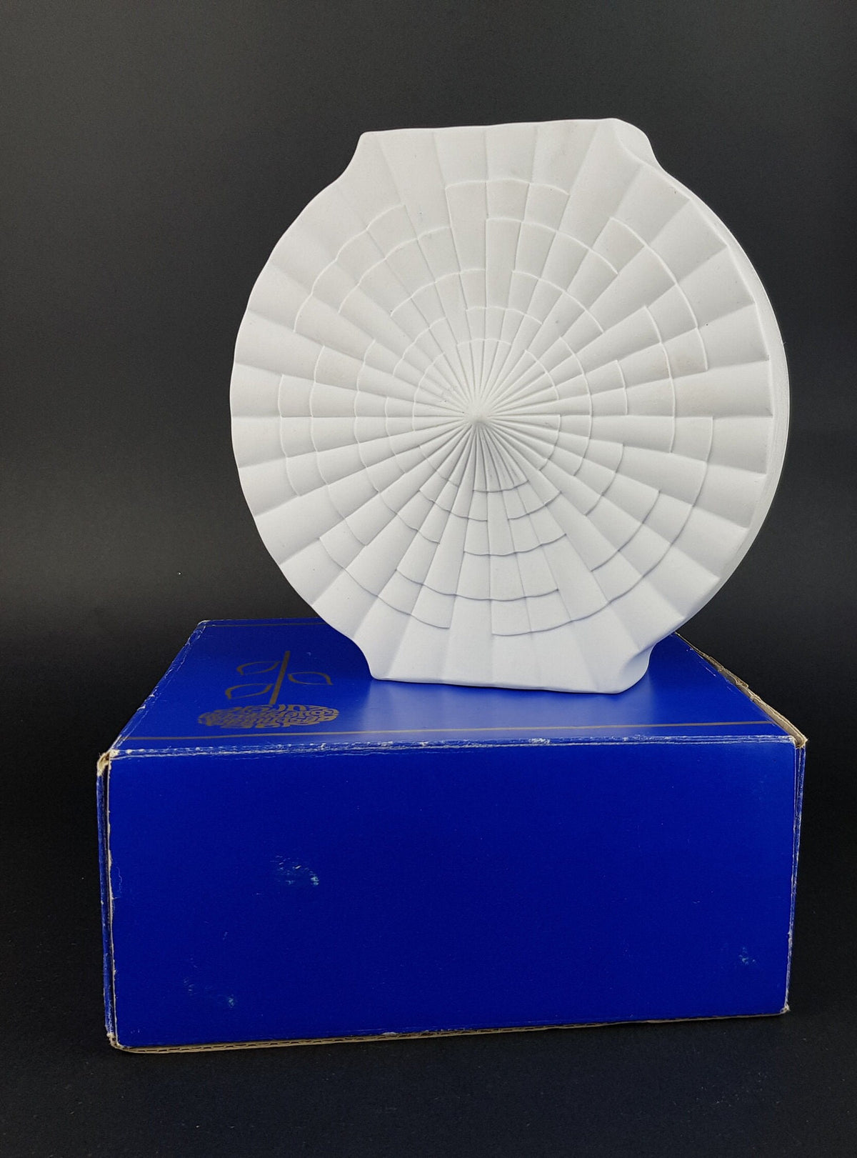 Vintage WINTERLING Porcelain Op Art Vase with original box 1970s Schwarzenbach Bavaria Germany