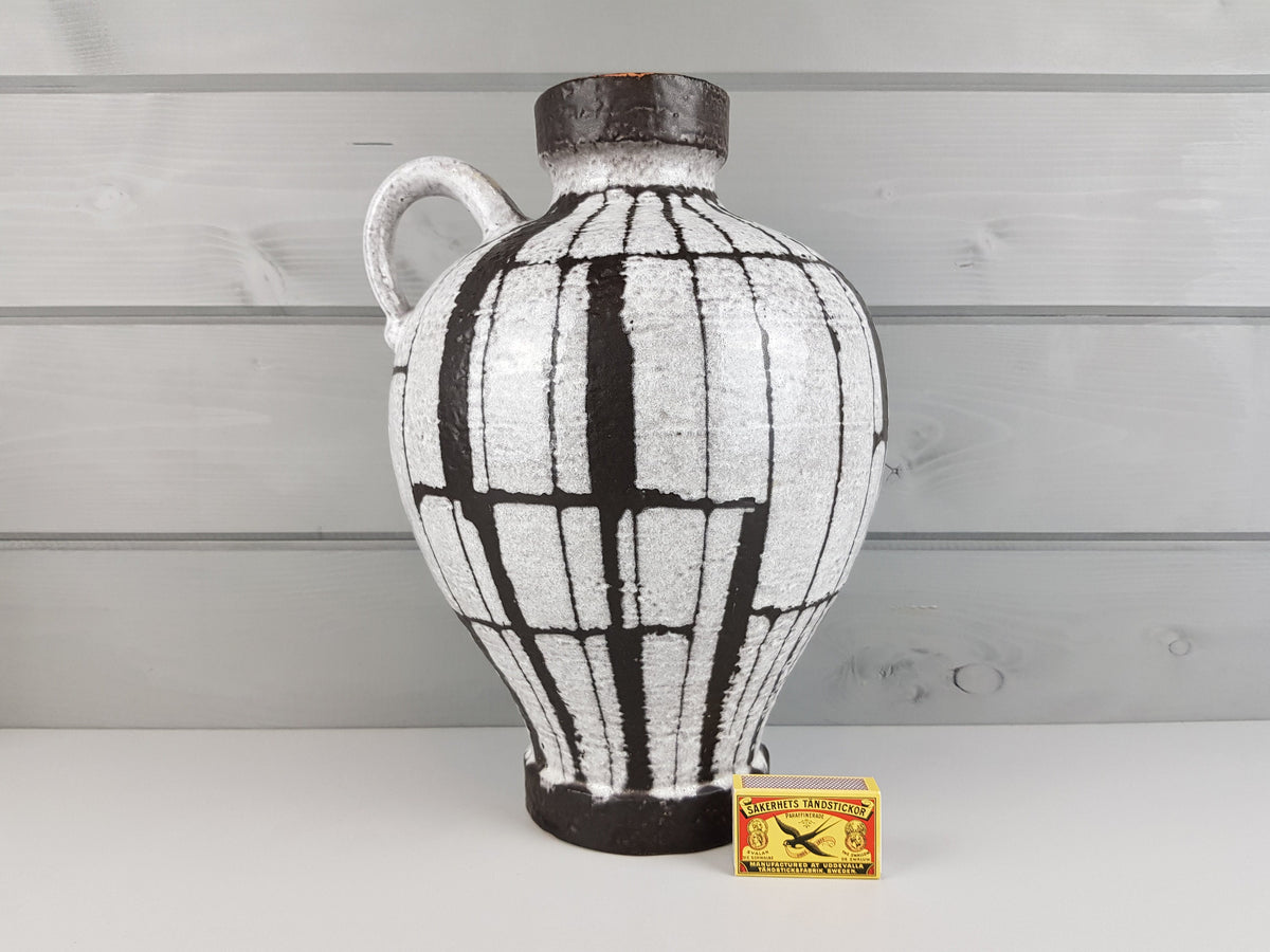 Vintage CARSTENS KERAMIK Island Serie Vase 228-34 by Gerda Heukeroth West German Pottery 1964