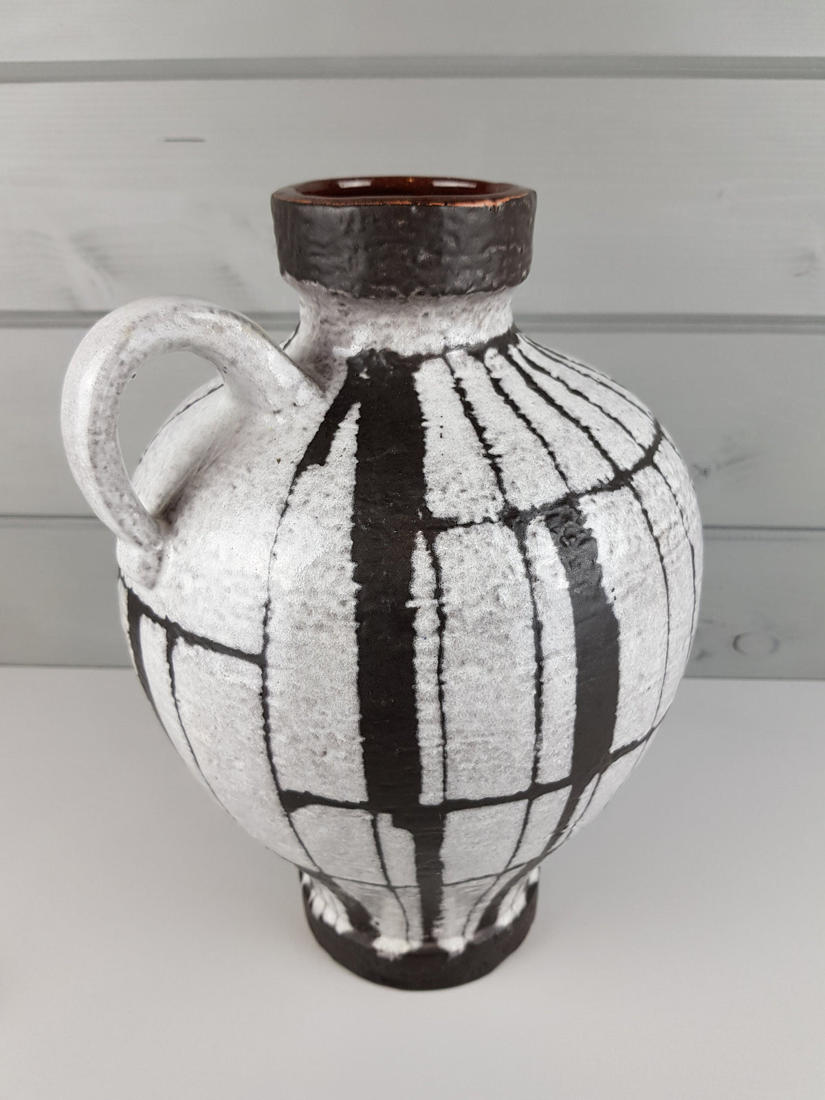 Vintage CARSTENS KERAMIK Island Serie Vase 228-34 by Gerda Heukeroth West German Pottery 1964