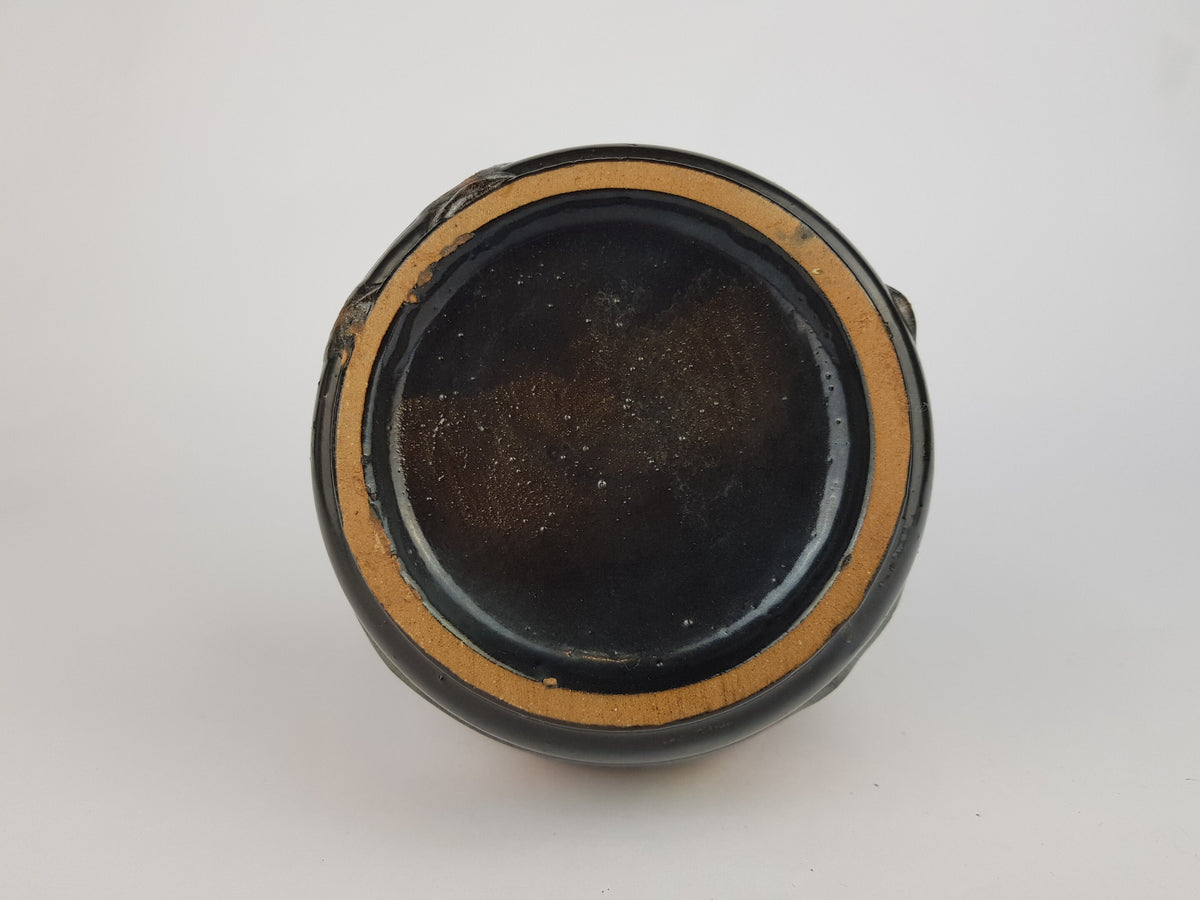 Vintage RERA KERAMIK Orange Yellow Brown Fat Lava Vase West German Pottery 1970s